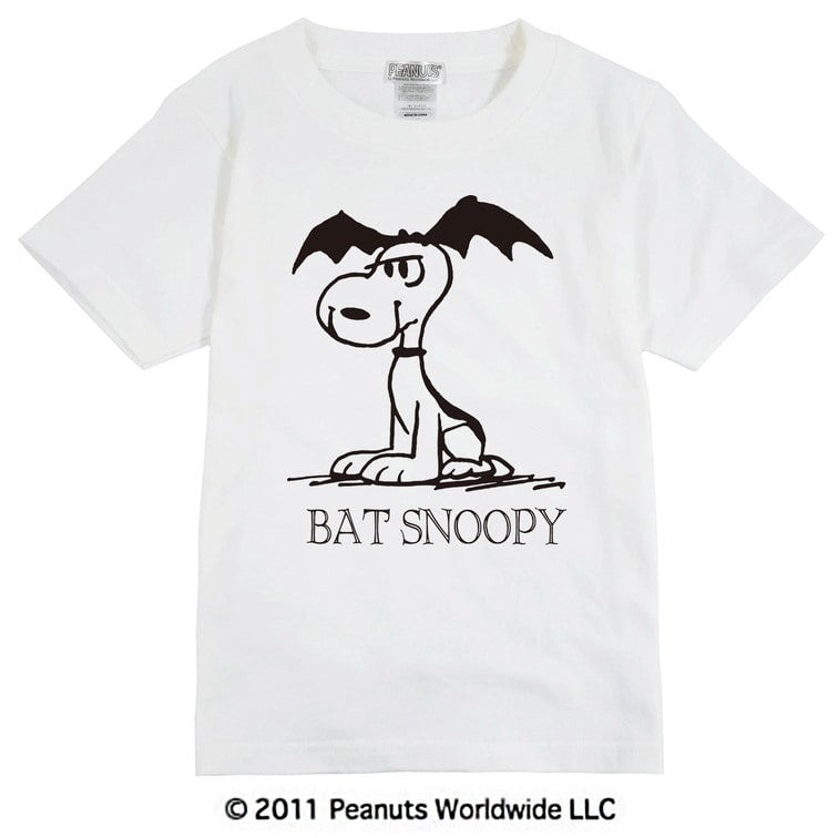 スヌーピー ピーナッツ バット コウモリ アメコミ 半袖 Tシャツキッズ 子供服 男の子 女の子 110 130 150 sn6-010