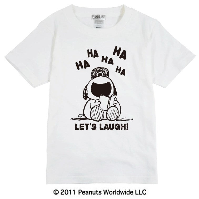 スヌーピー 仲間 オラフ 笑顔 楽しい 半袖Tシャツ メンズ レディース 男女兼用 親子 家族 コーデ sn1-016