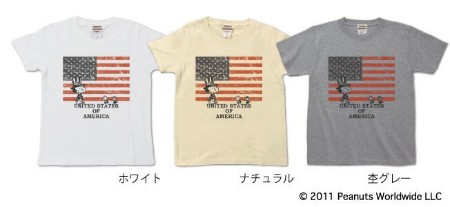 スヌーピー 半袖 Tシャツ キッズ 子供服 100 110 120 130 140 150 160 アメカジ プレゼント ギフト sn6-037