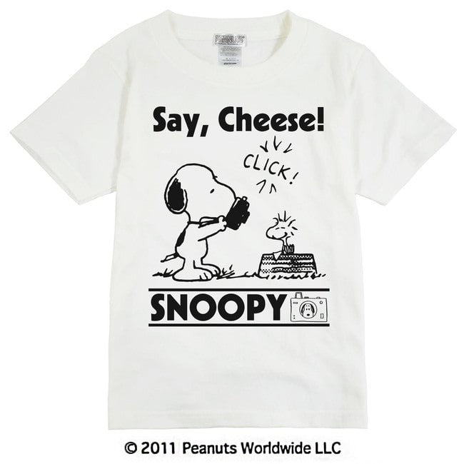 スヌーピー 仲間 ウッドストック 写真 撮影 フォト 半袖 Tシャツ キッズ 子供服 男の子 女の子 110 130 150 sn6-047