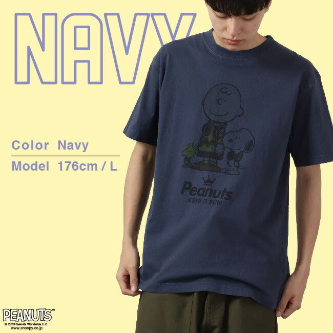 スヌーピー Tシャツ 半袖 音楽 ヘッドフォン 夏 フェス サークル ストリート デザイン メンズ レディース SNOOPY チャーリーブラウン ウッドストック BIG 大きい サイズ S M L LL 3L 4L キャラクター 大人向け spc-lm-4