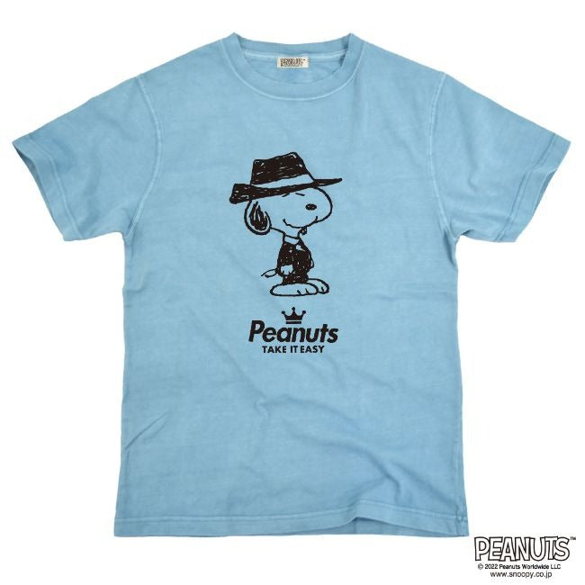 スヌーピー 黒服 スーツ 半袖 Tシャツ 当店 限定 デザイン スヌーピー SNOOPY ピーナッツ カジュアル アメカジ プリント S M L LL 3L 4L spc-mib_03