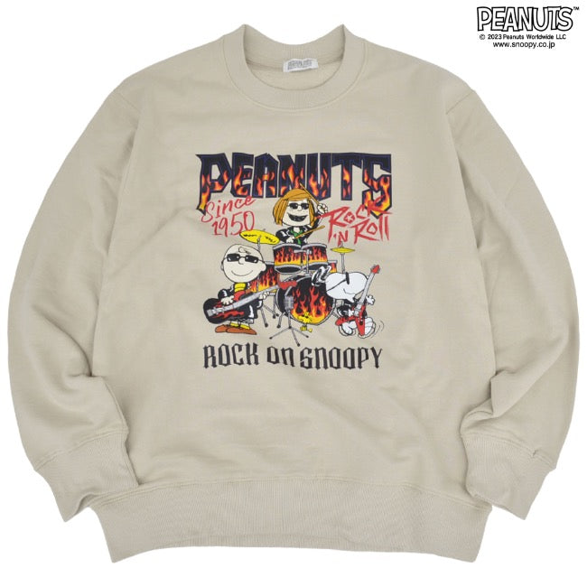スヌーピー ピーナッツ 裏毛 スウェット ロックオンスヌーピー トレーナー 秋冬 バンド snoopy spc-rb-004