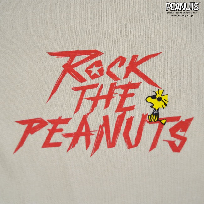 スヌーピー ピーナッツ 裏毛 パーカー ロックオンスヌーピー トレーナー 秋冬 バンド snoopy spc-rb-005