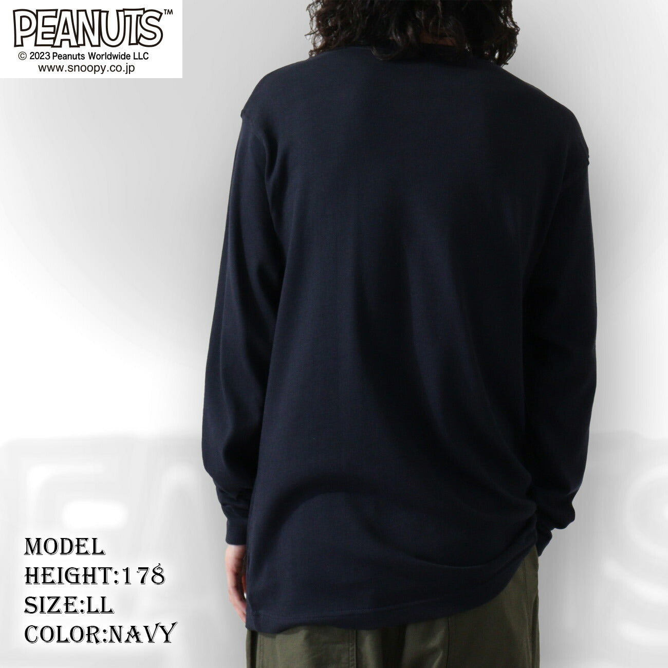 スヌーピー ピーナッツ ロックオン 長袖Tシャツ Tシャツ ヘビーウェイト ライナス 国旗snoopy PEANUTS spc-rb-011