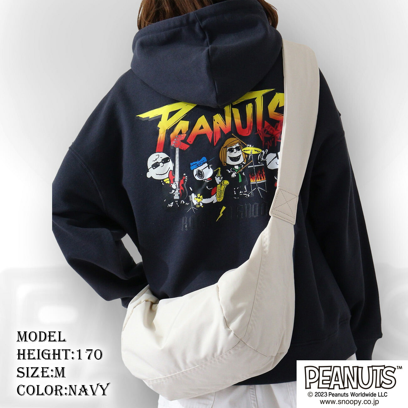 スヌーピー ピーナッツ ロック オラフ 裏毛 プルパーカー バンド 春秋冬 snoopy PEANUTS spc-rb-016