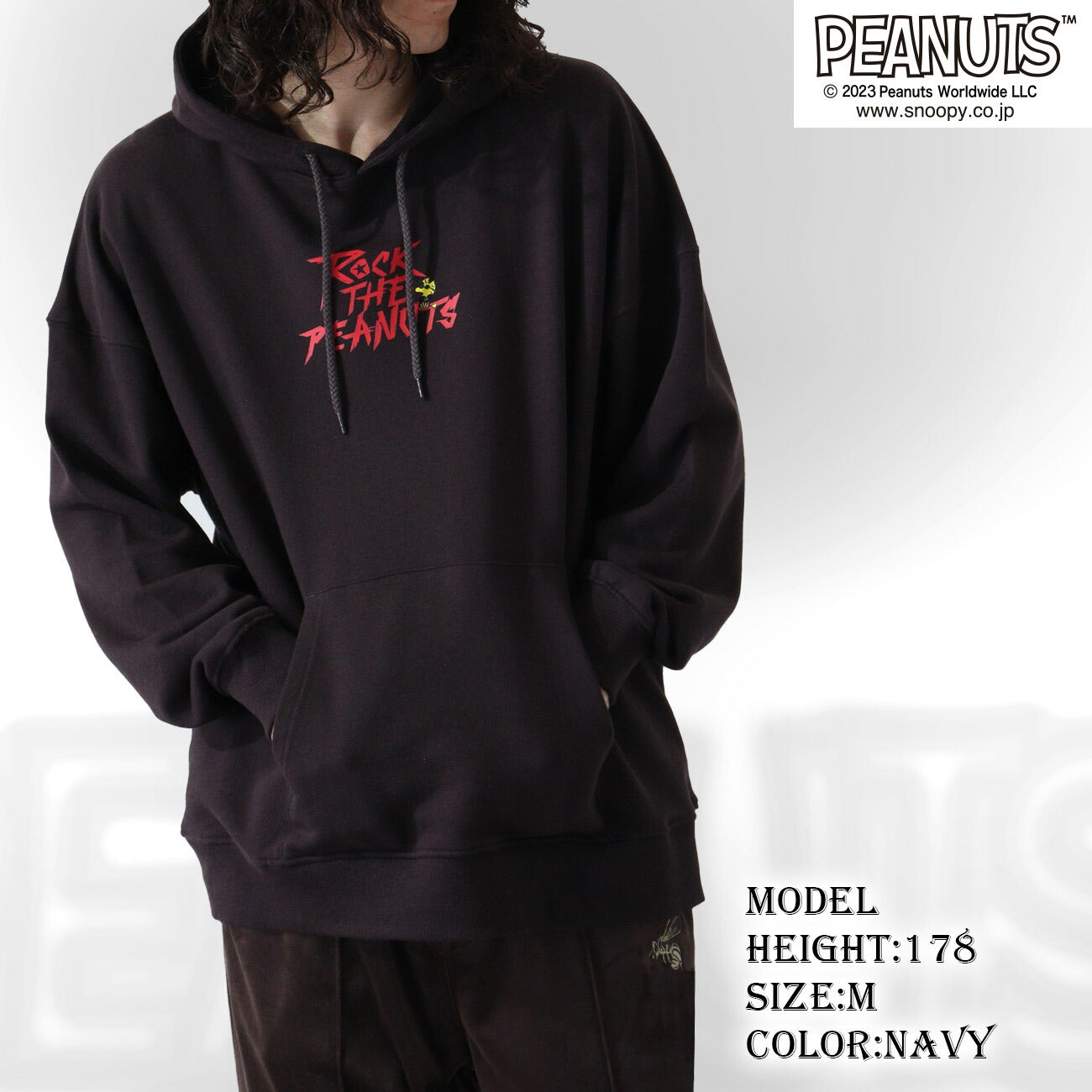 スヌーピー ピーナッツ ロック オラフ 裏毛 プルパーカー バンド 春秋冬 snoopy PEANUTS spc-rb-016