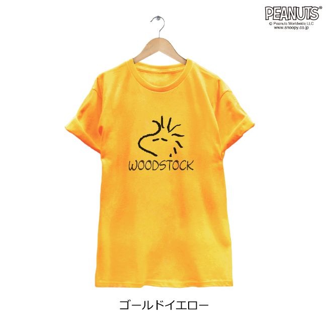 スヌーピー SNOOPY PEANUTS ウッドストック 半袖 Tシャツ フェイス M L LLサイズ レディース メンズ キャラクター 限定 spc119-01-d
