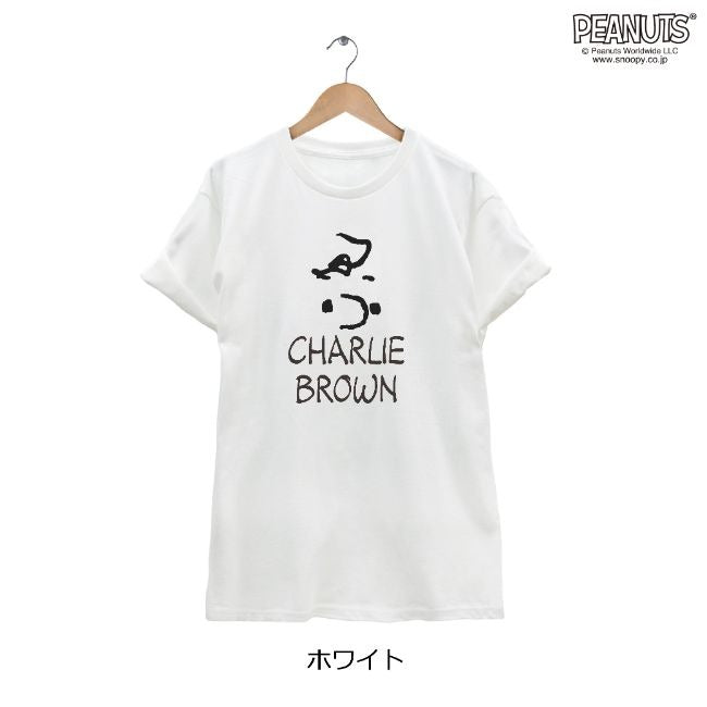 チャーリーブラウン charliebrown 半袖 Tシャツ スヌーピー SNOOPY PEANUTS フェイスプリント キャラクター レディース メンズ S M L LL spc119-02-d