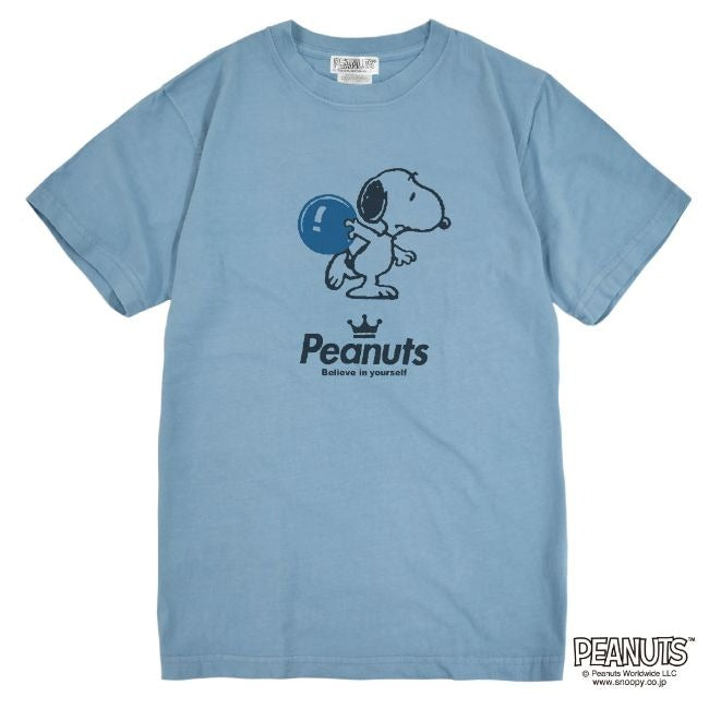 スヌーピー ピグメント 半袖 Tシャツ ボウリング ボーリング チーム 学園祭 文化祭 学祭 プレゼント ギフト 応援 観戦 サークル 部活 ユニフォーム メンズ レディース SNOOPY BIG 大きい サイズ S M L LL 3L 4L spc-bw1