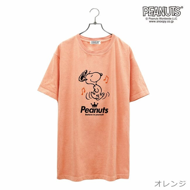 スヌーピー ピグメント 半袖 Tシャツ ダンス HIPHOP 学園祭 文化祭 学祭 プレゼント ギフト チーム 応援 観戦 サークル 部活 ユニフォーム メンズ レディース SNOOPY BIG 大きい サイズ S M L LL 3L 4L spc-dn1