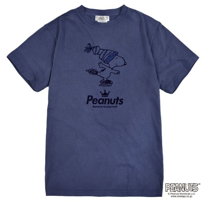 スヌーピー ピグメント 半袖 Tシャツ フィギュア スケート アイススケート 学園祭 文化祭 学祭 プレゼント ギフト チーム 応援 観戦 サークル 部活 ユニフォーム メンズ レディース SNOOPY BIG 大きい サイズ S M L LL 3L 4L spc-fg1