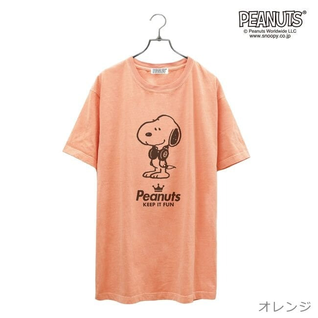 スヌーピー 半袖 Tシャツ ピグメント 音楽 ヘッドフォン 夏 フェス サークル ストリート デザイン メンズ レディース SNOOPY BIG 大きい サイズ S M L LL 3L 4L スヌーピー キング ストリート 裏原系 spc-lm-1