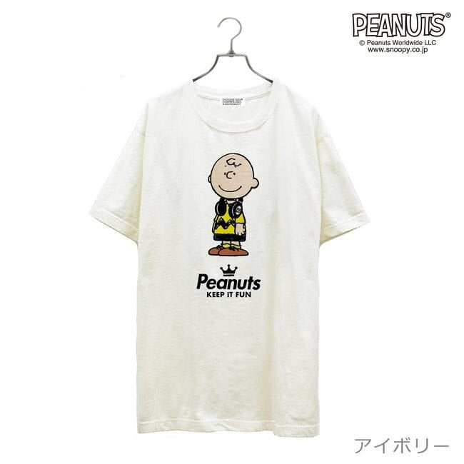 チャーリー ブラウン 半袖 Tシャツ ピグメント 音楽 ヘッドフォン 夏 フェス サークル ストリート メンズ レディース スヌーピー SNOOPY BIG 大きい サイズ S M L LL 3L 4L spc-lm-2