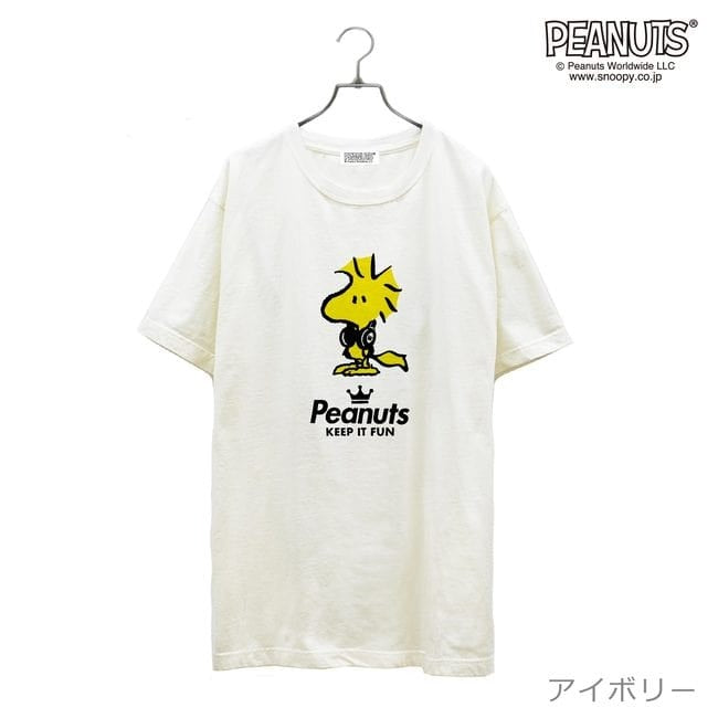 ウッド ストック 半袖 Tシャツ ピグメント 音楽 ヘッドフォン 夏 フェス サークル ストリート メンズ レディース スヌーピー SNOOPY BIG 大きい サイズ S M L LL 3L 4L spc-lm-3