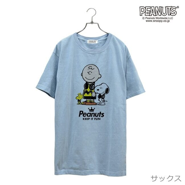 スヌーピー Tシャツ 半袖 音楽 ヘッドフォン 夏 フェス サークル ストリート デザイン メンズ レディース SNOOPY チャーリーブラウン ウッドストック BIG 大きい サイズ S M L LL 3L 4L キャラクター 大人向け spc-lm-4