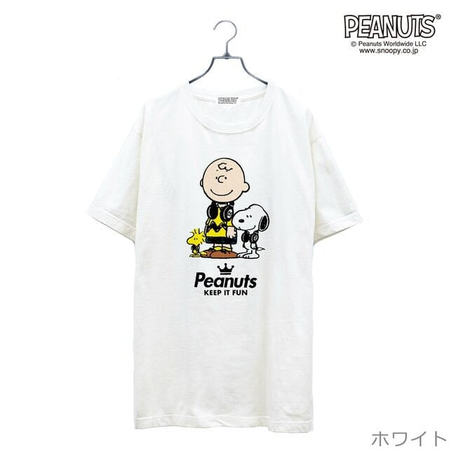 スヌーピー Tシャツ 半袖 音楽 ヘッドフォン 夏 フェス サークル ストリート デザイン メンズ レディース SNOOPY チャーリーブラウン ウッドストック BIG 大きい サイズ S M L LL 3L 4L キャラクター 大人向け spc-lm-4