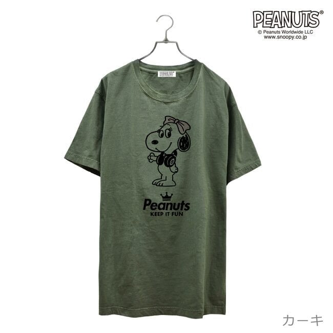 ベル 半袖 Tシャツ ピグメント 音楽 ヘッドフォン 夏 フェス サークル ストリート メンズ レディース スヌーピー SNOOPY BIG 大きい サイズ S M L LL 3L 4L bell spc-lm-5