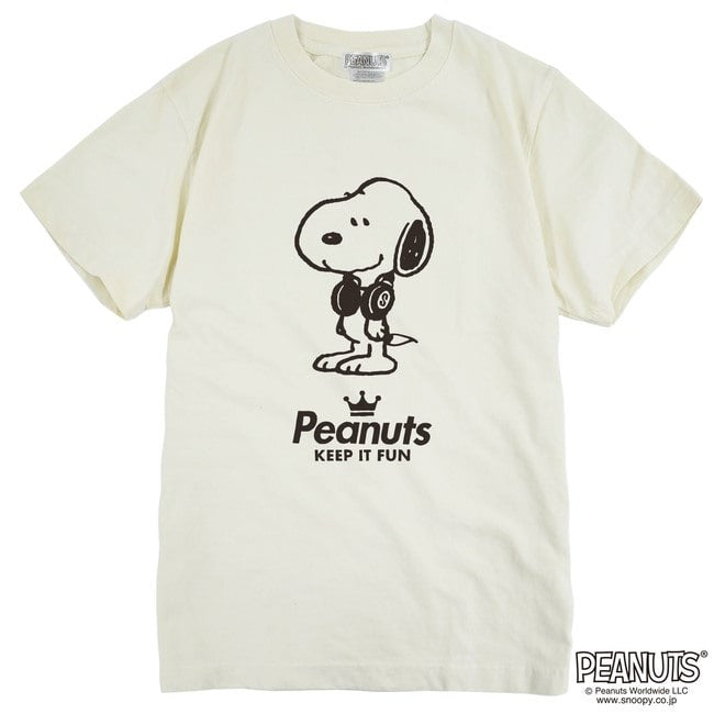 スヌーピー 半袖 Tシャツ ピグメント 音楽 ヘッドフォン 夏 フェス サークル ストリート デザイン メンズ レディース SNOOPY BIG 大きい サイズ S M L LL 3L 4L スヌーピー キング ストリート 裏原系 spc-lm-1