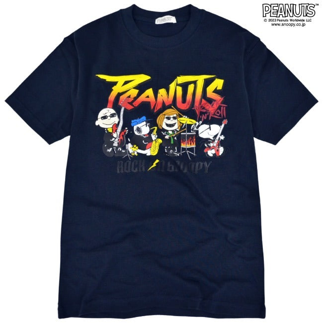 スヌーピー ピーナッツ 半袖 ロックオン スヌーピー オラフ Tシャツ春夏秋 バンド snoopy PEANUTS spc-rb-007