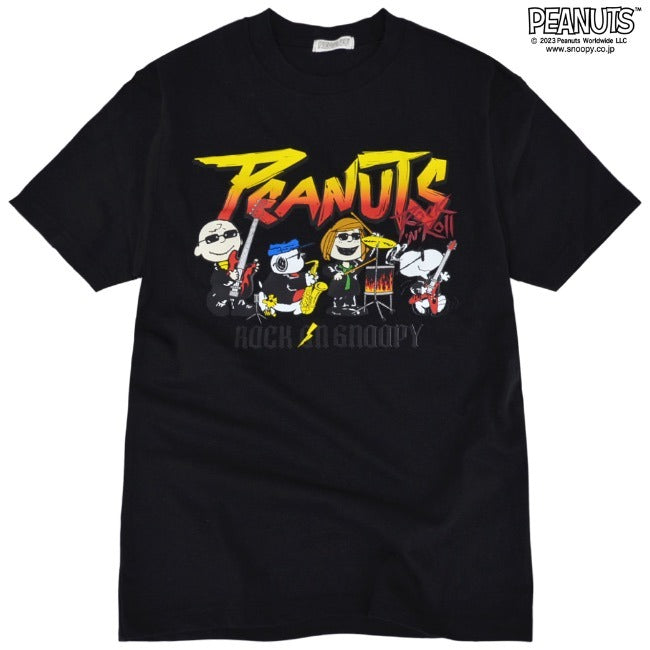 スヌーピー ピーナッツ 半袖 ロックオン スヌーピー オラフ Tシャツ春夏秋 バンド snoopy PEANUTS spc-rb-007