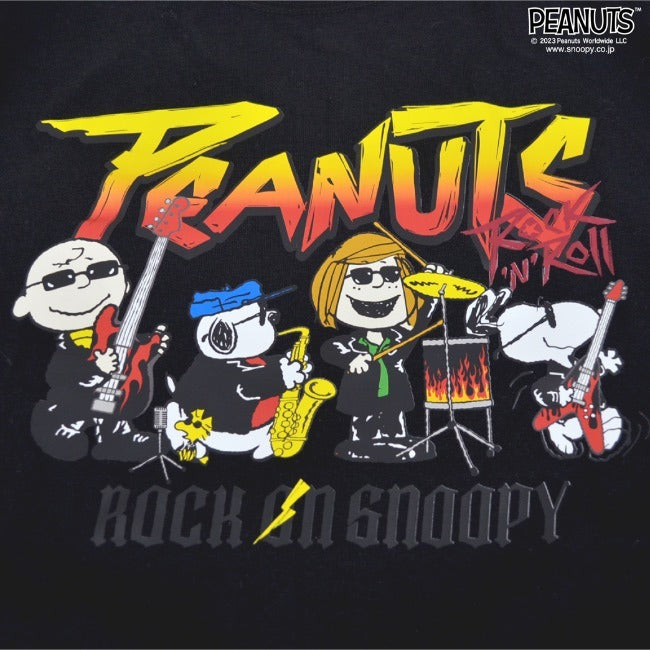 スヌーピー ピーナッツ 半袖 ロックオン スヌーピー オラフ Tシャツ春夏秋 バンド snoopy PEANUTS spc-rb-007