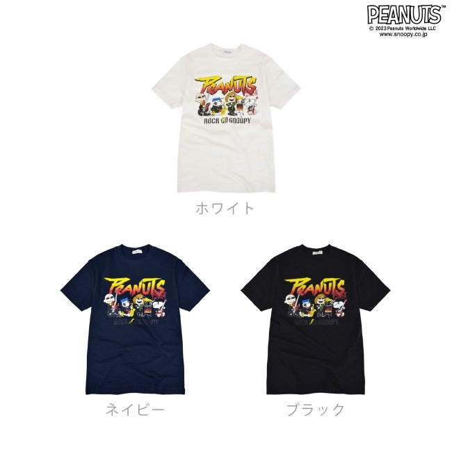 スヌーピー ピーナッツ 半袖 ロックオン スヌーピー オラフ Tシャツ春夏秋 バンド snoopy PEANUTS spc-rb-007