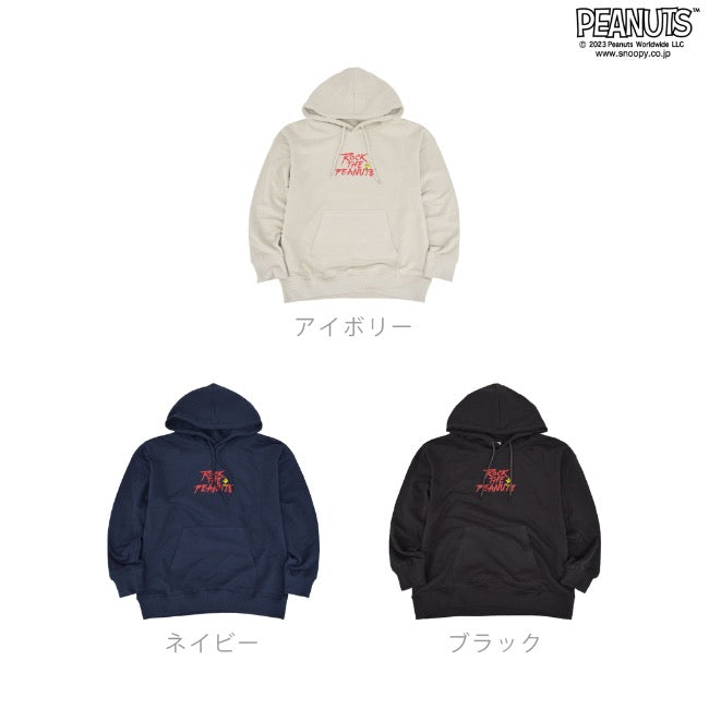 スヌーピー オラフ ロック ライナス 国旗 裏毛 プルパーカー バンド 春秋冬 snoopy PEANUTS spc-rb-015