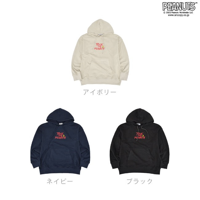 スヌーピー ピーナッツ ロック オラフ 裏毛 プルパーカー バンド 春秋冬 snoopy PEANUTS spc-rb-016