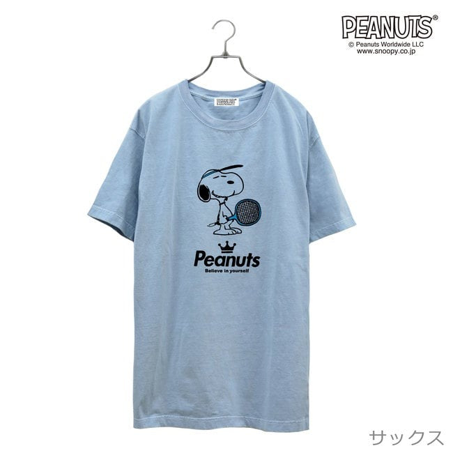 スヌーピー ピグメント 半袖 Tシャツ テニス チーム 学園祭 文化祭 学祭 プレゼント ギフト 応援 観戦 サークル 部活 ユニフォーム メンズ レディース SNOOPY BIG 大きい サイズ S M L LL 3L 4L spc-tn1