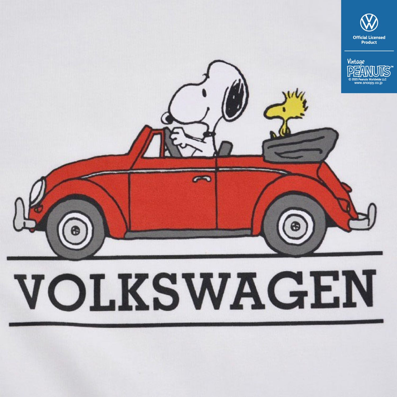 スヌーピー ピーナッツ フォルクスワーゲン Tシャツ 半袖 トップス コラボ SNOOPY PEANUTS VOLKSWAGEN svw1132-401