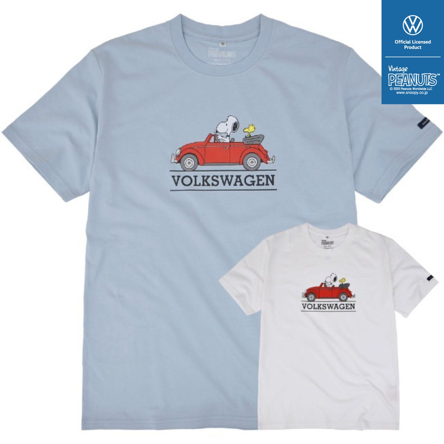スヌーピー ピーナッツ フォルクスワーゲン Tシャツ 半袖 トップス コラボ SNOOPY PEANUTS VOLKSWAGEN svw1132-401