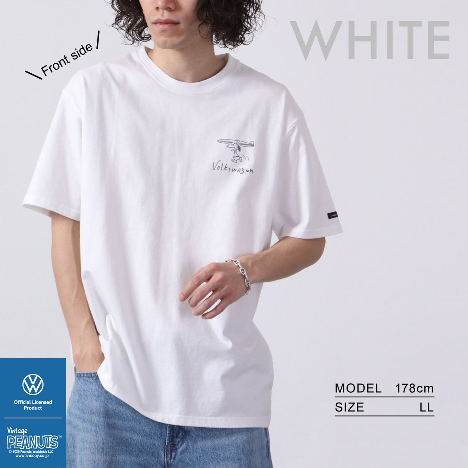 スヌーピー ピーナッツ フォルク スワーゲン Tシャツ 半袖 トップス コラボ SNOOPY PEANUTS VOLKSWAGEN svw1132-403