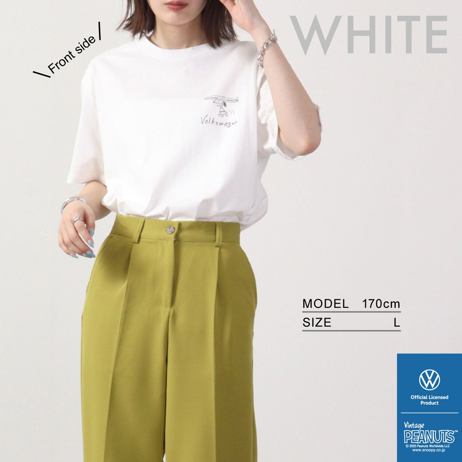 スヌーピー ピーナッツ フォルク スワーゲン Tシャツ 半袖 トップス コラボ SNOOPY PEANUTS VOLKSWAGEN svw1132-403