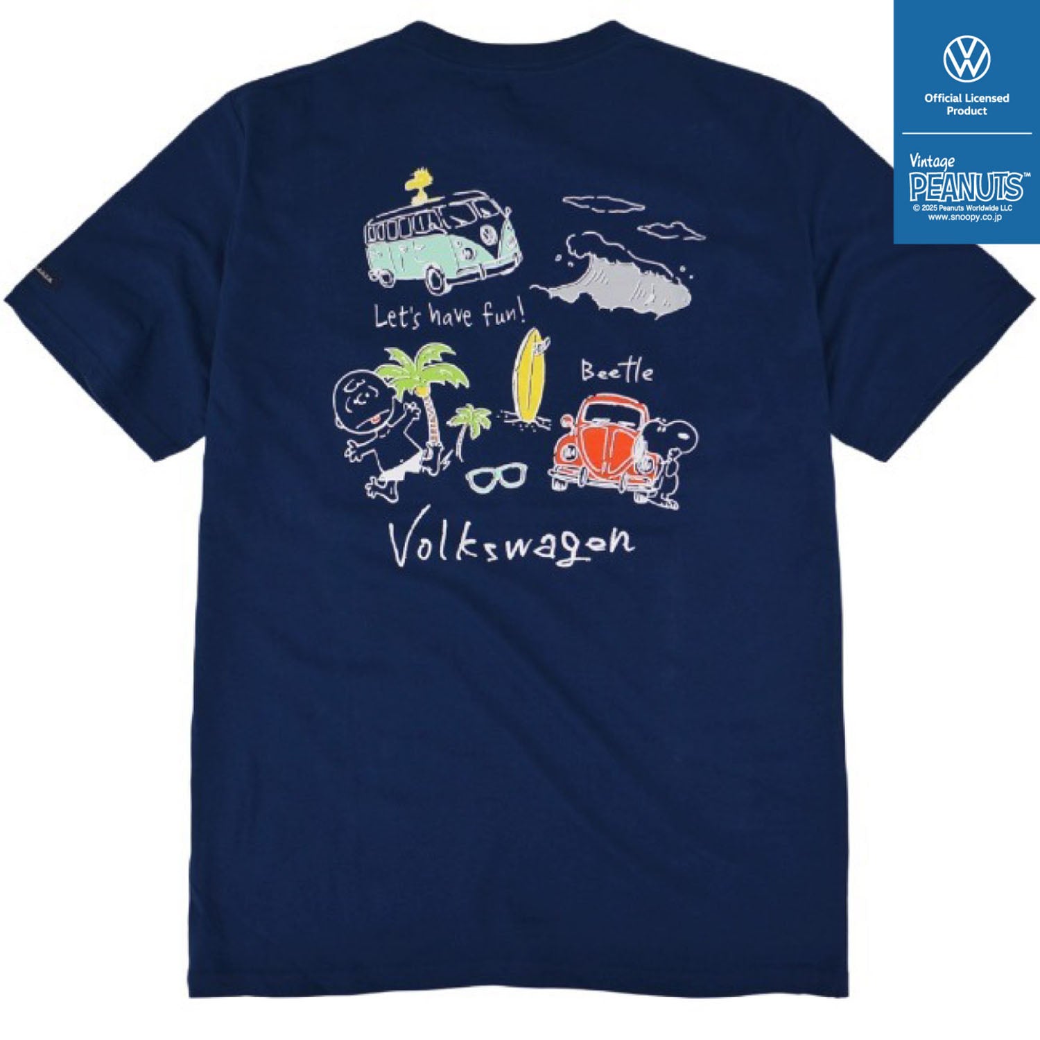 スヌーピー ピーナッツ フォルク スワーゲン Tシャツ 半袖 トップス コラボ SNOOPY PEANUTS VOLKSWAGEN svw1132-403
