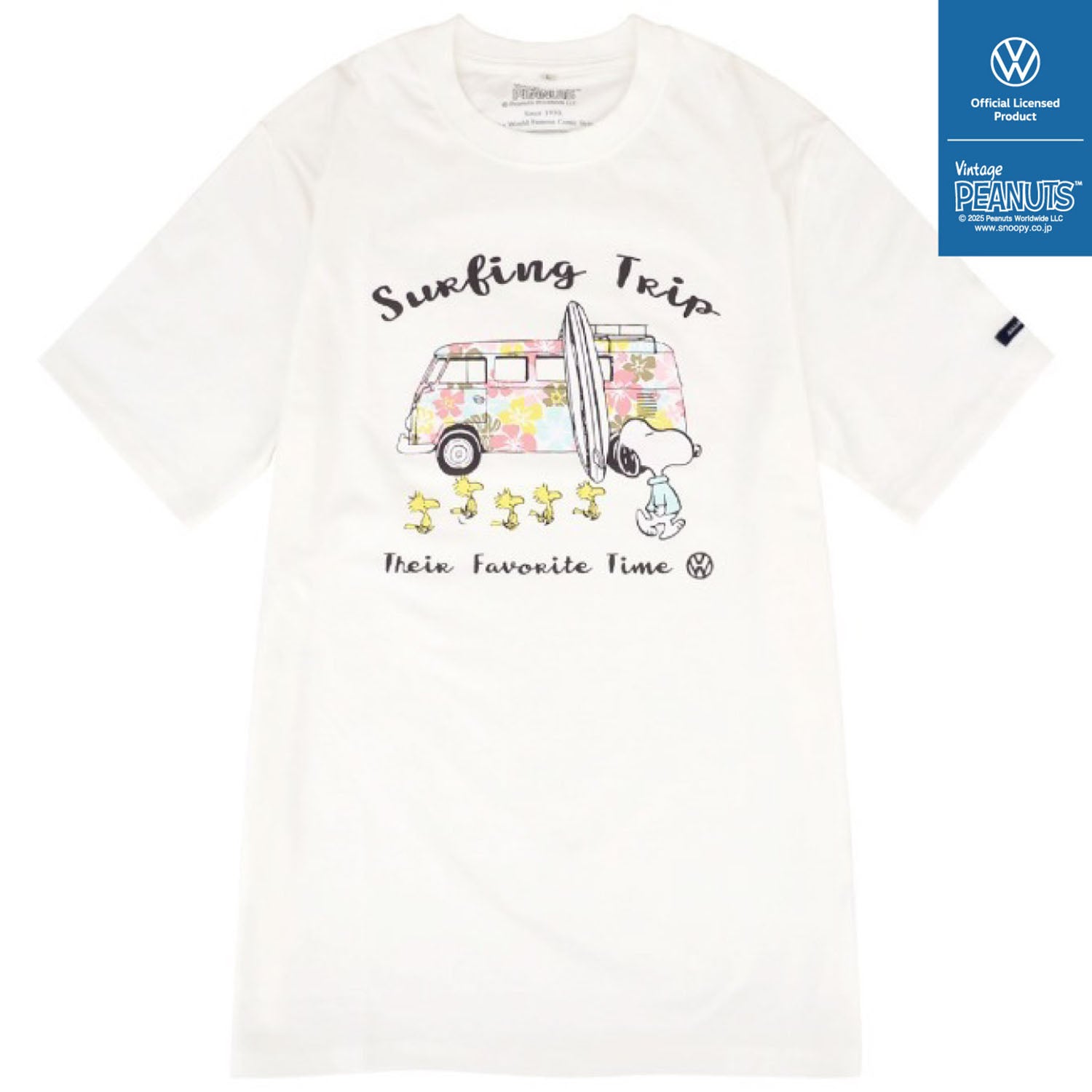 スヌーピー Tシャツ 半袖 フォルクスワーゲン トップス 大人 ペアルック 車 SNOOPY PEANUTS Volkswagen svw1142-266
