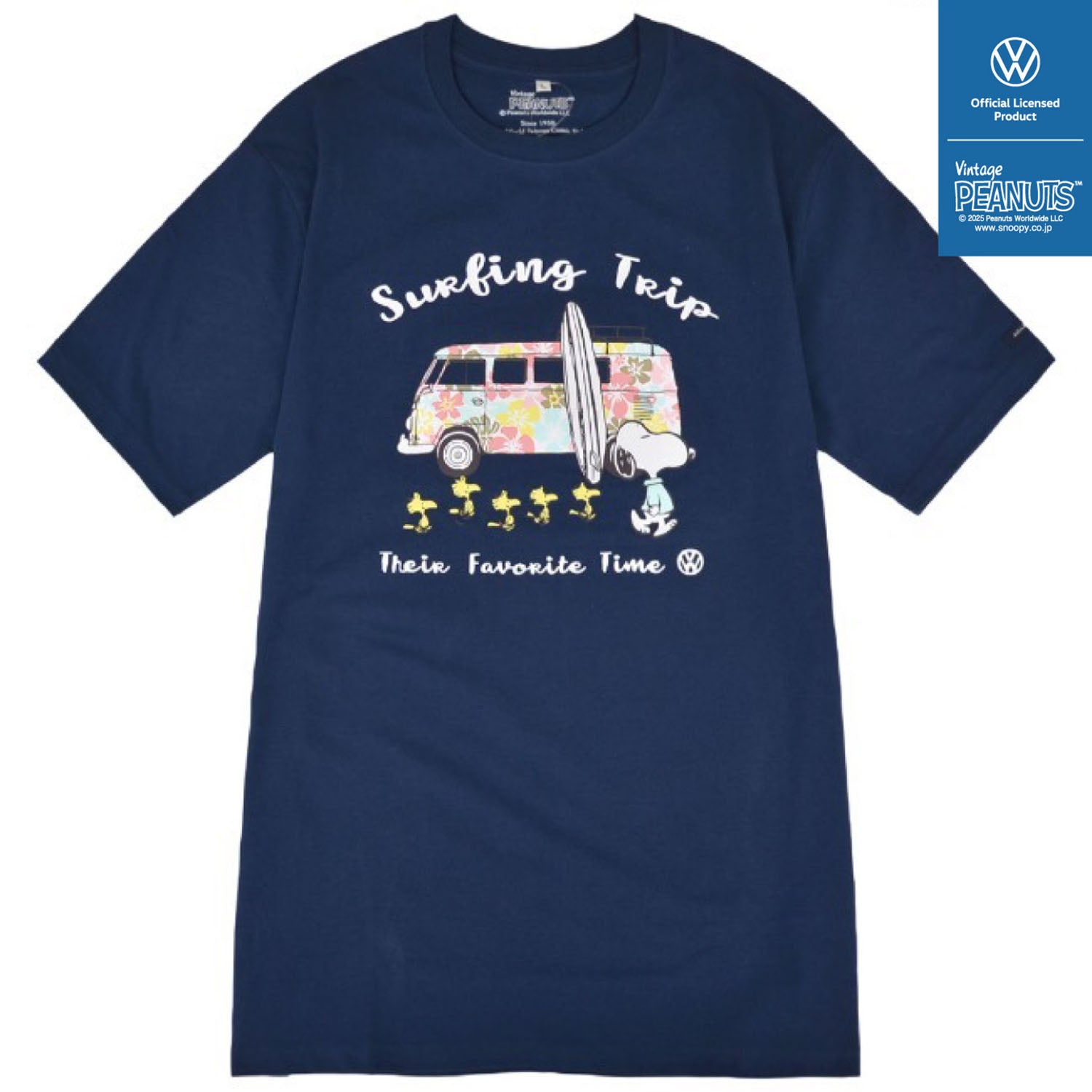 スヌーピー Tシャツ 半袖 フォルクスワーゲン トップス 大人 ペアルック 車 SNOOPY PEANUTS Volkswagen svw1142-266