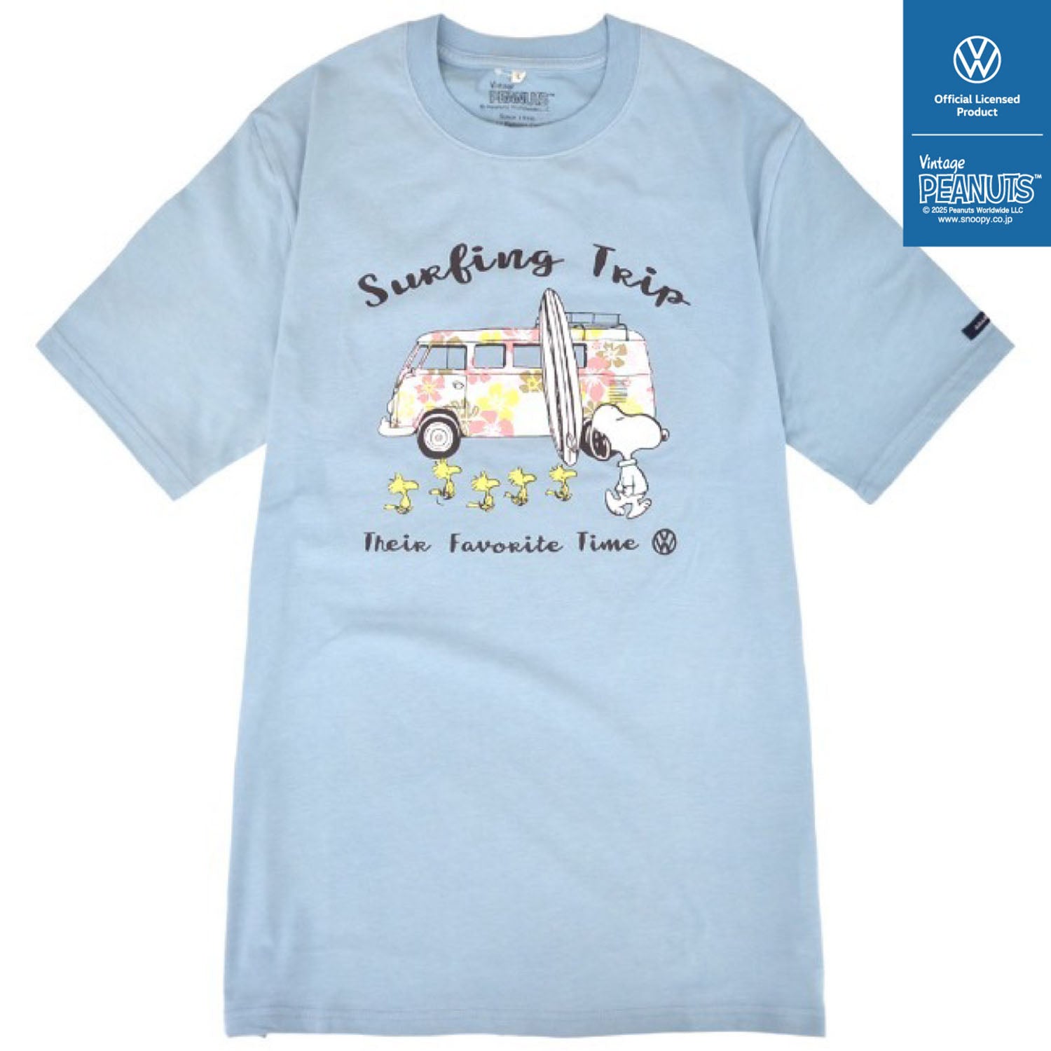 スヌーピー Tシャツ 半袖 フォルクスワーゲン トップス 大人 ペアルック 車 SNOOPY PEANUTS Volkswagen svw1142-266