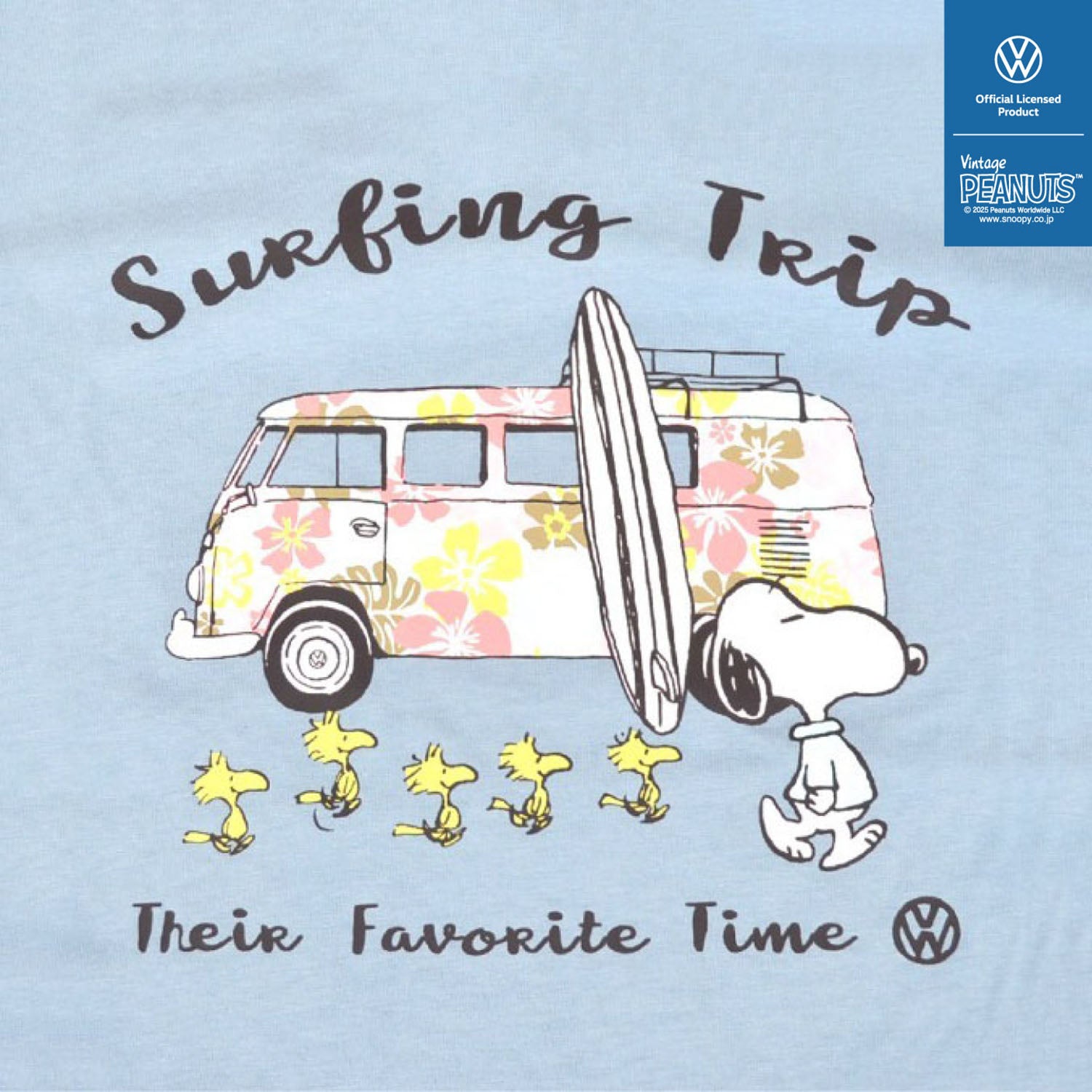 スヌーピー Tシャツ 半袖 フォルクスワーゲン トップス 大人 ペアルック 車 SNOOPY PEANUTS Volkswagen svw1142-266
