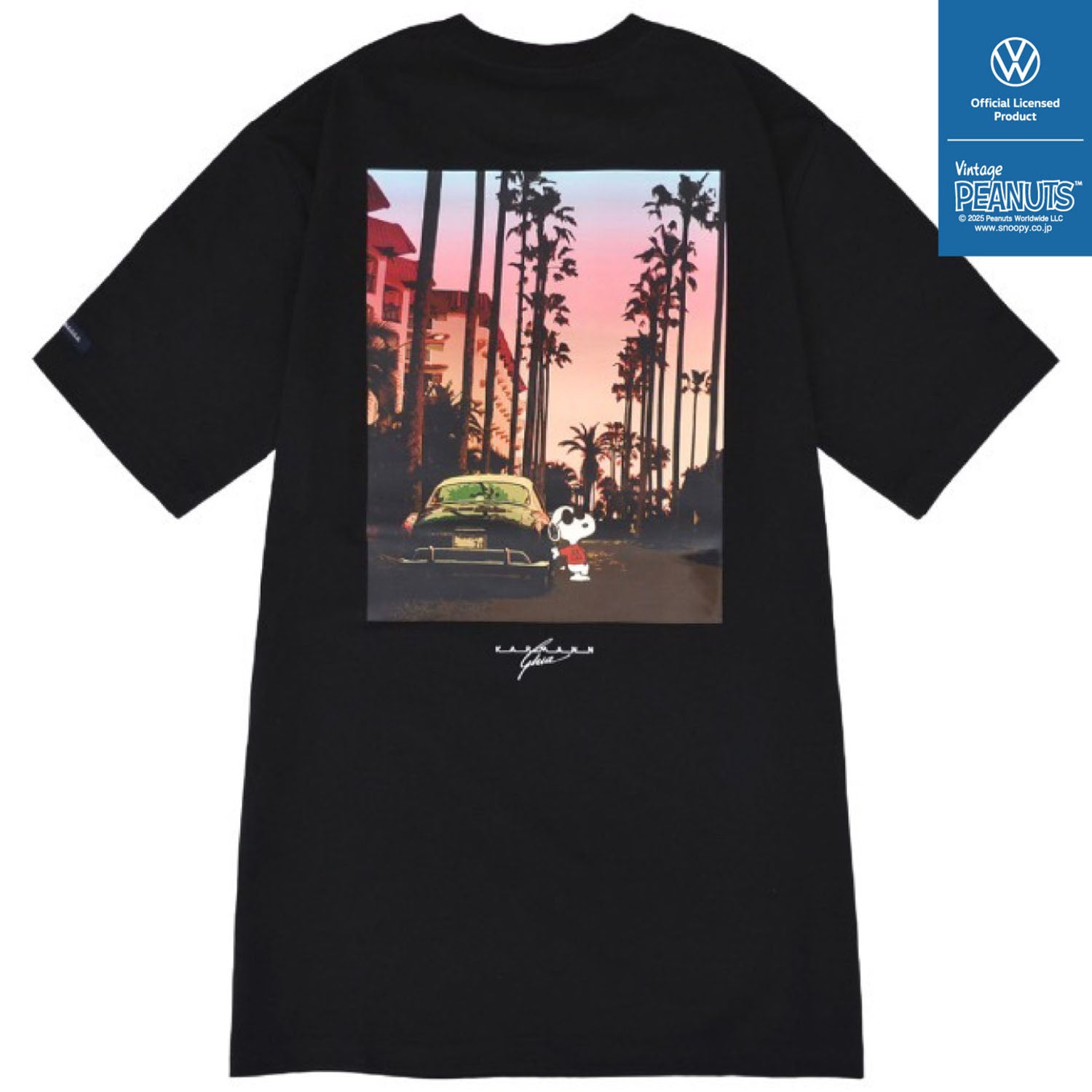 スヌーピー Tシャツ 半袖 フォルクスワーゲン トップス 大人 車 フォト プリント SNOOPY PEANUTS Volkswagen svw1142-268