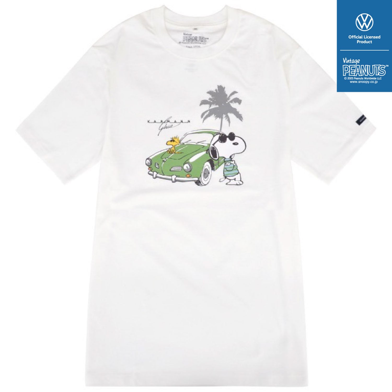 スヌーピー Tシャツ 半袖 フォルクスワーゲン トップス ジョークール 大人 車 フォト プリント SNOOPY JOE COOL PEANUTS Volkswagen svw1142-269