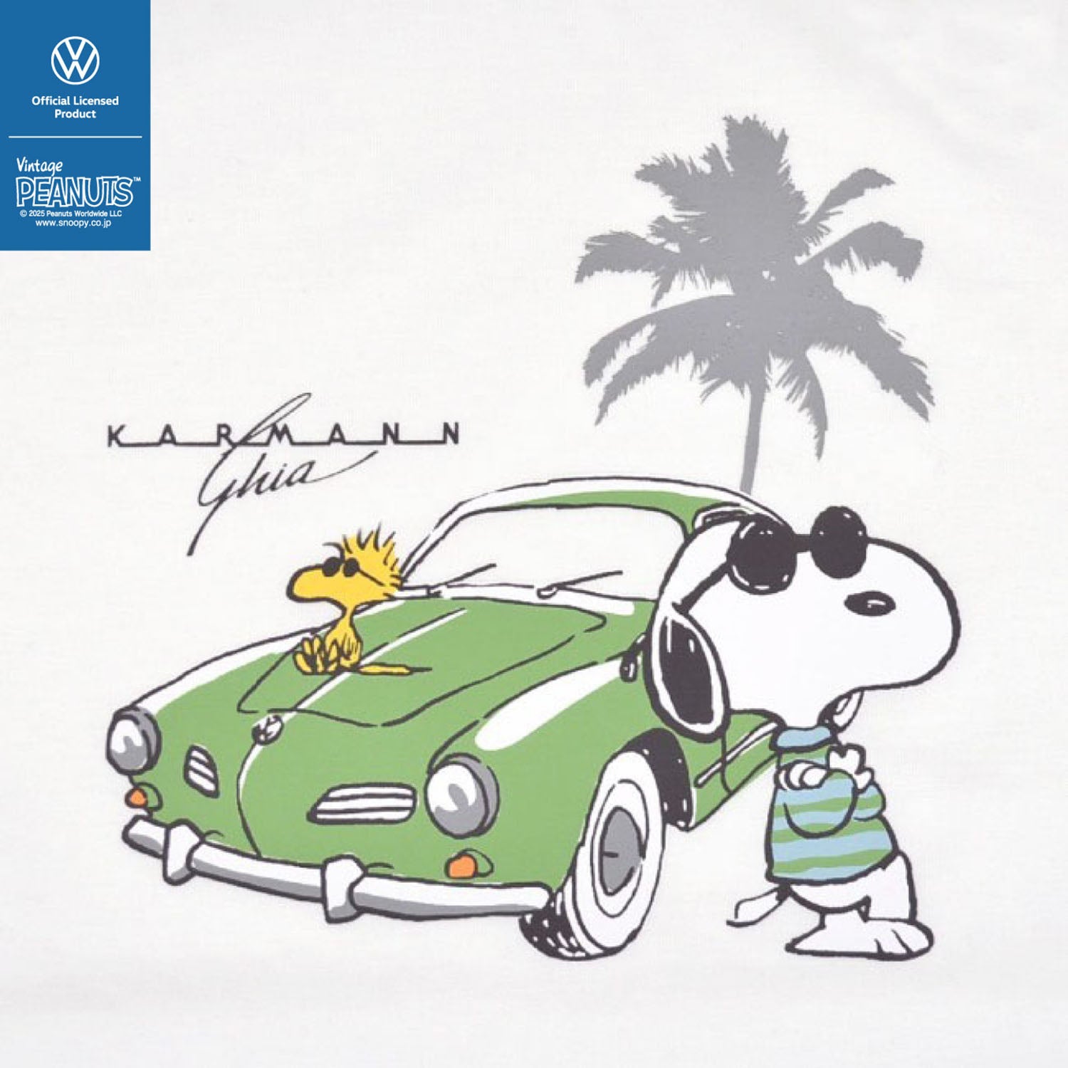 スヌーピー Tシャツ 半袖 フォルクスワーゲン トップス ジョークール 大人 車 フォト プリント SNOOPY JOE COOL PEANUTS Volkswagen svw1142-269