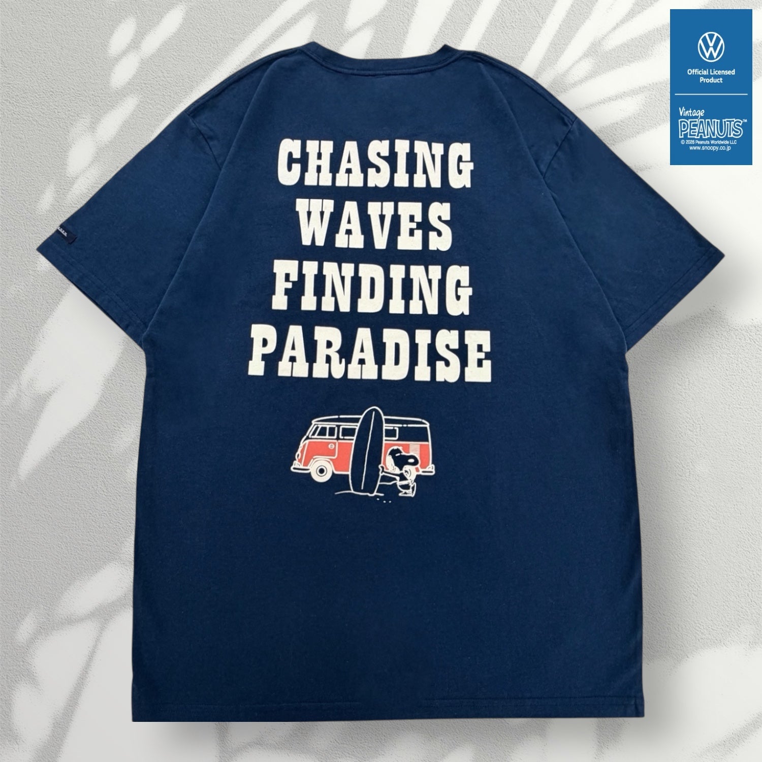 スヌーピー フォルクスワーゲン 半袖 バックプリント Tシャツ 春夏 プリント シャツ PEANUTS SNOOPY VOLKSWAGEN svw1152-157