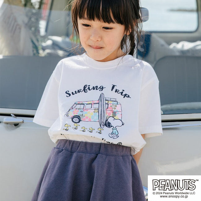 スヌーピー Tシャツ 半袖 子供 キッズ フォルクスワーゲン トップス 車 フォト プリント SNOOPY PEANUTS Volkswagen svw6142-266