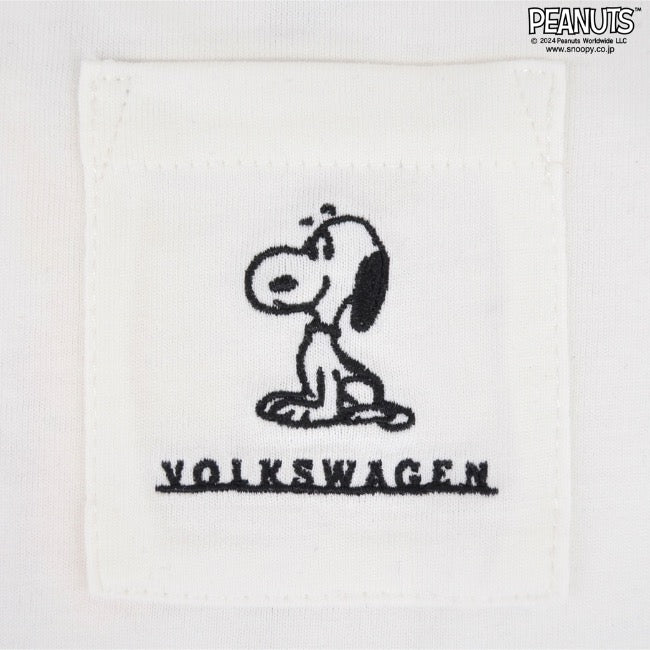 スヌーピー Tシャツ 半袖 子供 キッズ フォルクスワーゲン トップス 車 フォト プリント 刺繍 SNOOPY PEANUTS Volkswagen svw6142-267