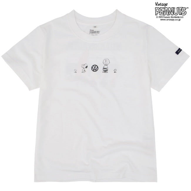 スヌーピー ピーナッツ フォルクスワーゲン Tシャツ キッズ 子供 半袖 トップス コラボ SNOOPY PEANUTS VOLKSWAGEN svw6532-404