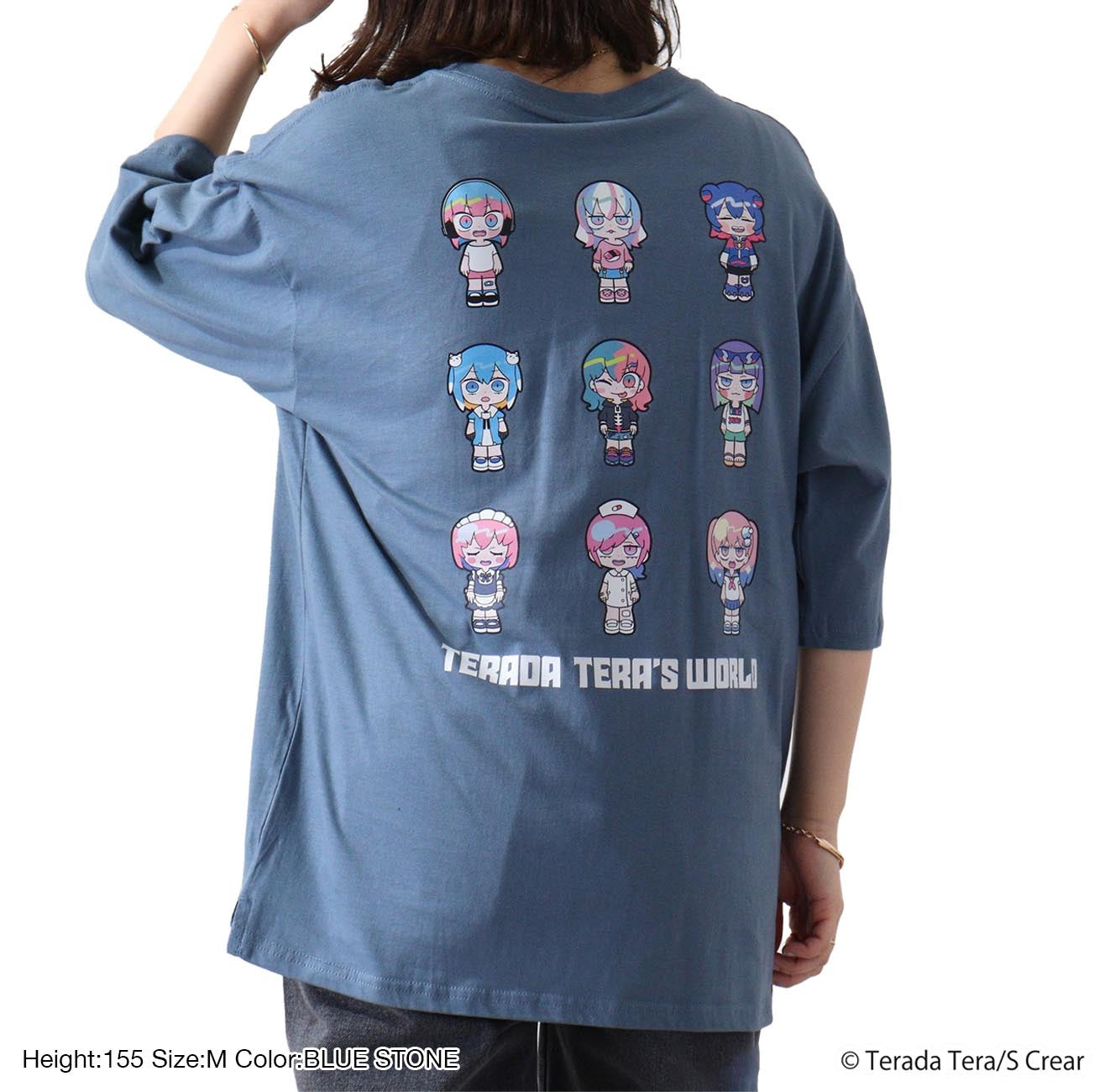 寺田てら Tシャツ トップス イラスト ビックT 半袖 オーバーサイズ クリエイター イラストレーター tt1132-394