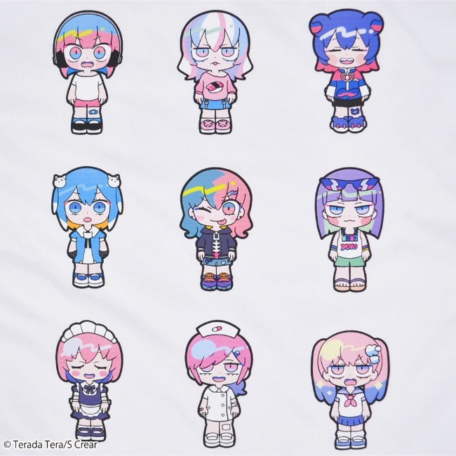 寺田てら Tシャツ トップス イラスト ビックT 半袖 オーバーサイズ クリエイター イラストレーター tt1132-394