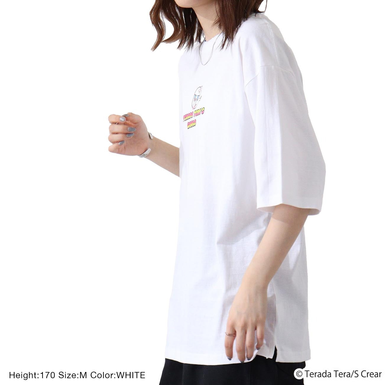 寺田てら Tシャツ イラスト ビックT 半袖 オーバーサイズ クリエイター イラストレーター tt1132-395