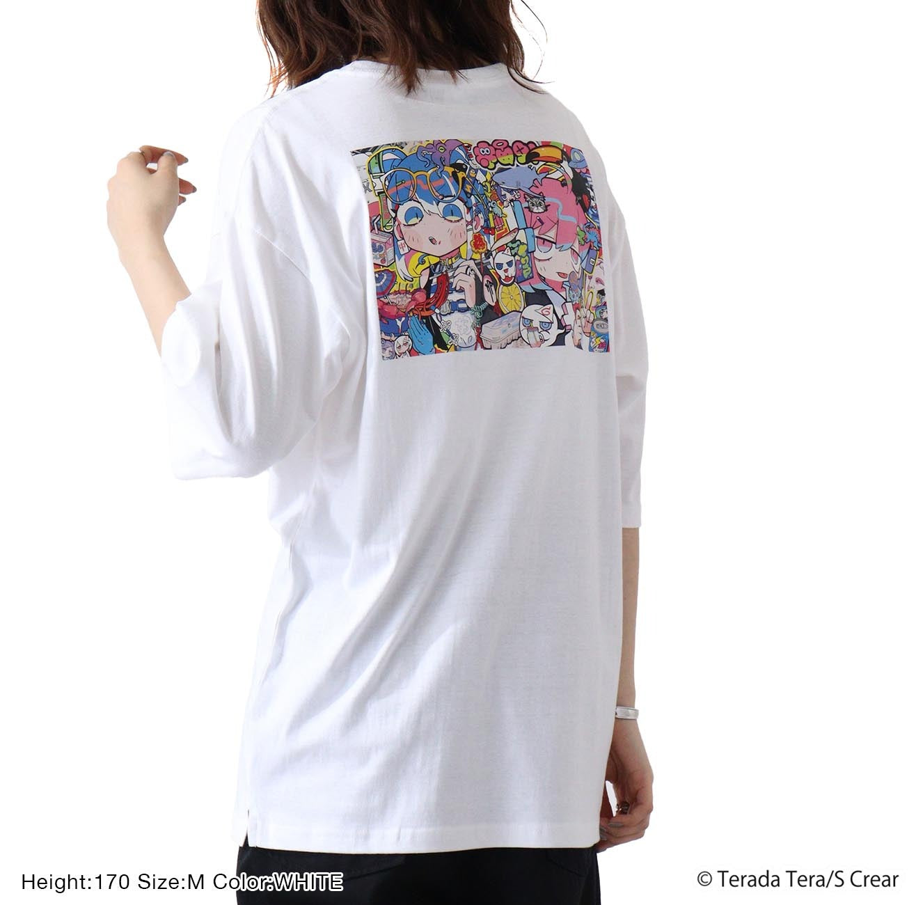 寺田てら Tシャツ イラスト ビックT 半袖 オーバーサイズ クリエイター イラストレーター tt1132-395